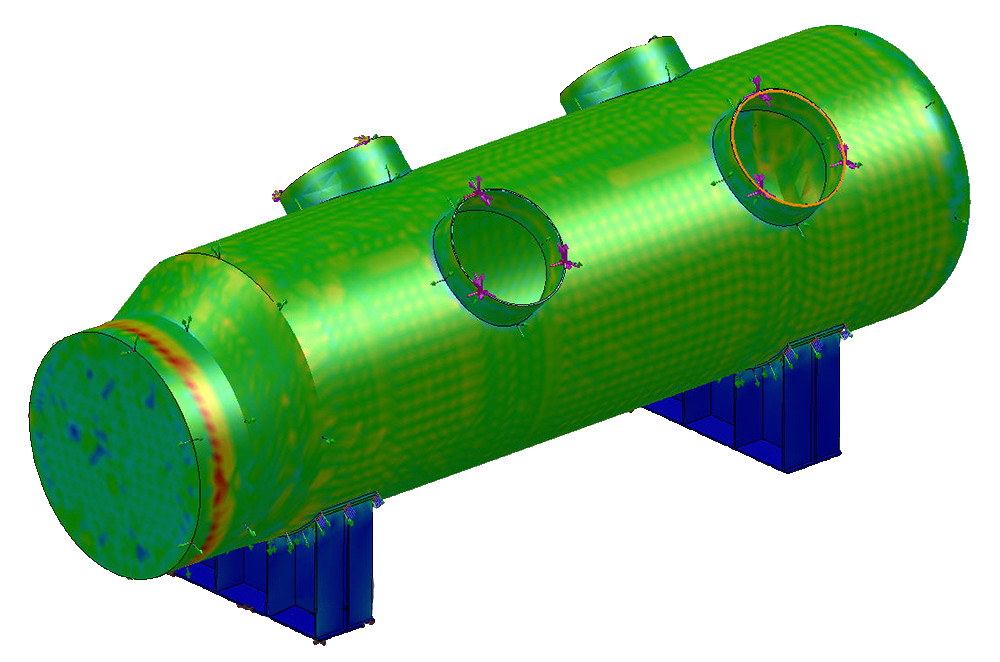 FEA Consultants Analysis of ASME Pressure Vessel