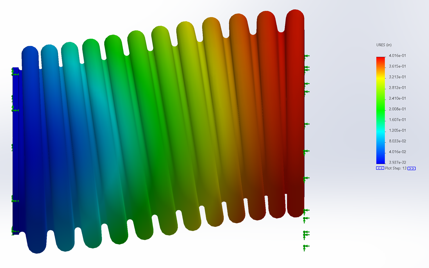 Lateral Deformation of Flexible Connector